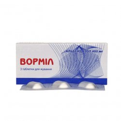 Вормил (аналог Альдазол, Альбендазол) жевательные таблетки 400 мг N3 в Белгороде и области фото